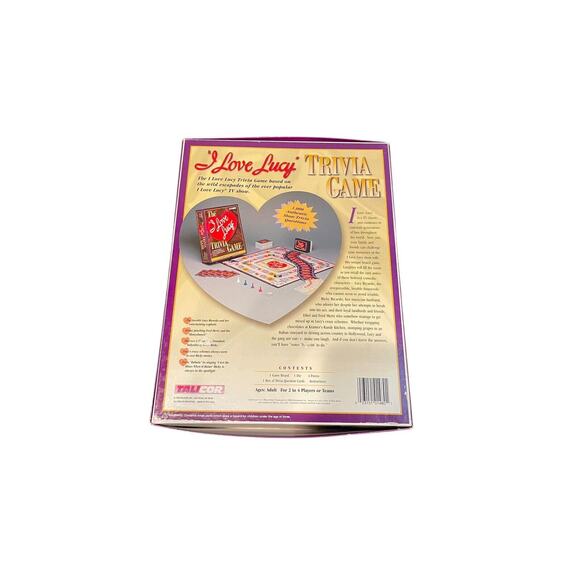 The "I Love Lucy" Trivia Board Game Talicor 1998 - Picture 2 of 4